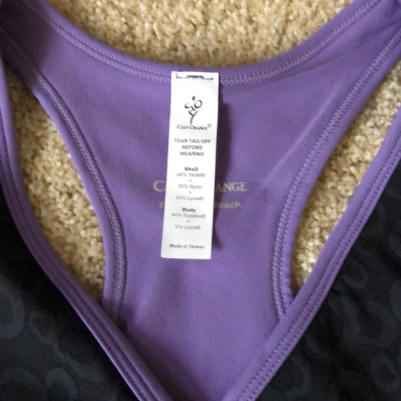 Cozy Orange Blouson Workout Tank, NWOT! - Picture 6 of 6